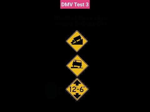 DMV Practice Test Road Signs Tests #shorts #ytshorts #dmvtest