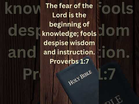 Day 7 FIRM Daily Proverbs 1:7: Most Important One. Encouragement to memorize!  #wisdomquotes