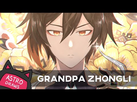 Zhongli Portrait Speedpaint