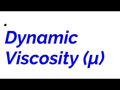 What is Dynamic viscosity?