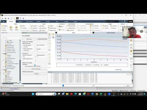 Ansys Fluent: Laminer flow over a flat plate.
