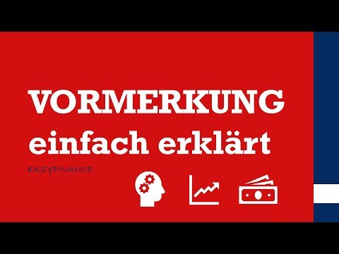 VORMERKUNG | Was ist eine Auflassungsvormerkung? | einfach erklärt