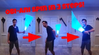 Obi-Ani lightsaber spin tutorial (learn in 3 steps!)