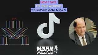 How I Save TikToks WITHOUT watermark. (FAST AND EASY) NO APP REQUIRED