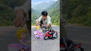 Rc remote control cycle vs bike unboxing #shorts