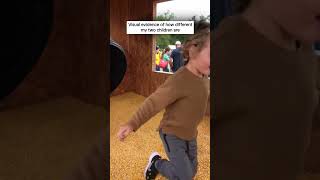 Visual evidence of how different my two children are