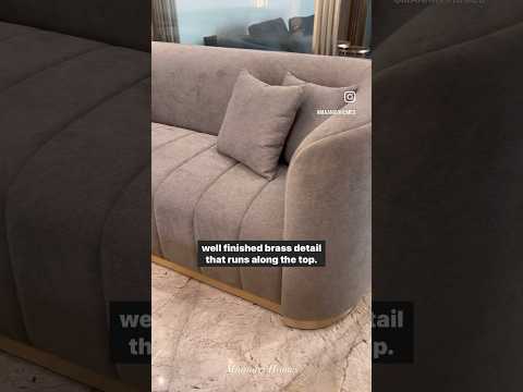Serpentine Sofa • 📍Living room // Gandhidham #custom #interiordesign #sofa #homedecor