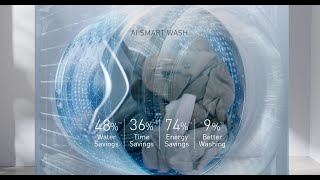 AI Smart Wash with Intelligent Sensing Technology l Sense. Adjust & Optimise