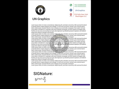 How To Create Professional Letterhead in Adobe Illustrator CC 2018