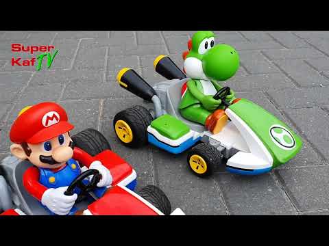 YOSHI KART RC Unboxing & SIDE TO SIDE Test Run with the MARIO KART RC - Licenced by Nintendo