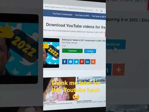 Youtube hack! How to download video from Youtube in 5 seconds