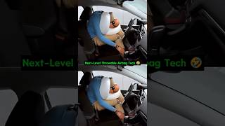 Car Safety Just Got HILARIOUS 🤣 Throwable Airbags! #unexpectedmoment