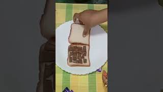 If you have chocolate and bread then make this in 2 mins | #shorts