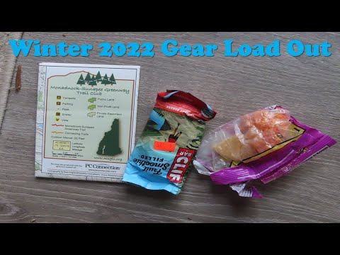 Winter 2022 Gear Load Out for Hike