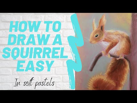 How to draw a squirrel - #easyart for kids
