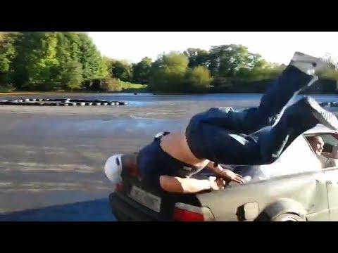 BMW Drift Gone Wrong - Look at the end