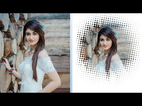 How to Create the Dotted Halftone Pattern Effect | in Photoshop CC | Sabbir Graphic Studio