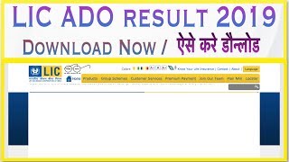 LIC ADO RESULT 2019