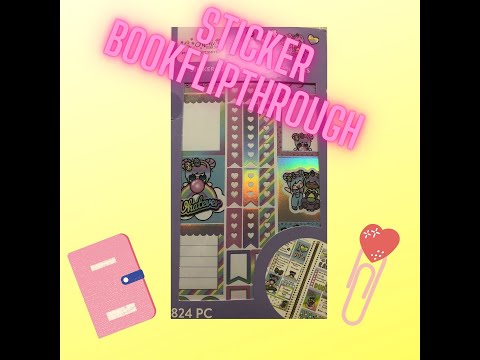 Shine Sticker Studio Sticker book Flip through