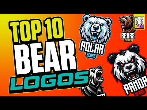 Looking for a Bear Gaming Logo? Lets check our Top 10 Bear Logos from Gaming-Logo-Maker.com
