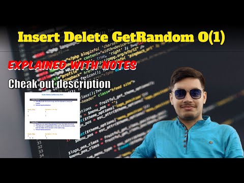 Insert Delete GetRandom O(1) #12 | LeetCode Explained and Solved with Notes
