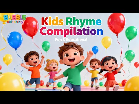 Kids Nursery Rhymes | Wheels on the Bus, Twinkle Little Feet & Wash Your Hands | Bubble Kids Safety