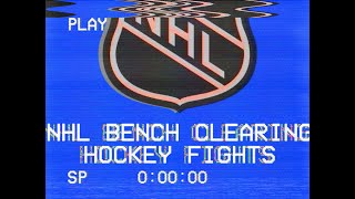 NHL Bench Clearing Hockey Fights
