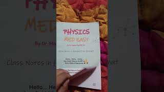 MR sir Physics med easy 2.0 😍 | very effective book 📚 | love it 💖 #physicswallah #mrsirphysicswallah