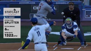 Game 23. Roki Sasaki’s Nasty Splitter! Strikes Out Jesse Winker Swinging! ⚾ – MLB The Show 24