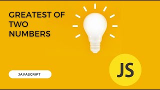 Greatest of Two Numbers in javascript #codemadness  @codemadness