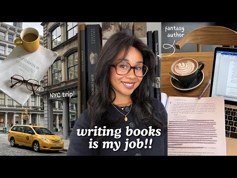 BUSY week in the life of an author 🚕👩🏽‍💻📕 trip to NYC & career chats!