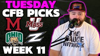 Tuesday College Football Picks - Week 11 with Kyle Kirms