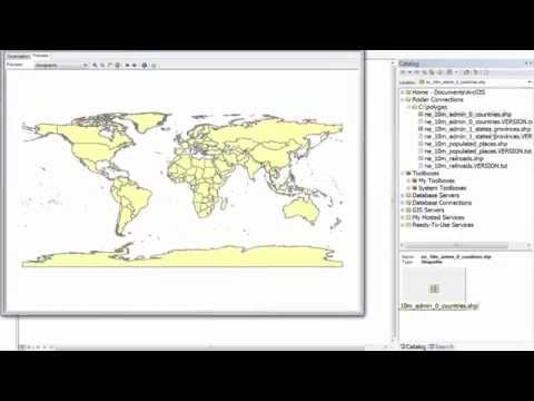Downloading Natural Earth Data and previewing in ArcGIS for Desktop