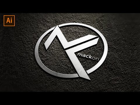 Modern Letter logo design illustrator tutorial