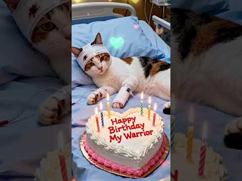 HBD Warrior#1 #animalintelligence #cat #cake #o #cute #happybirthday