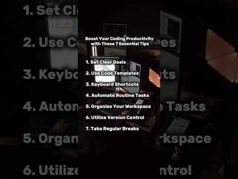 Boost Your Coding Productivity with These 7 Essential Tips #shorts #teamwork #programming