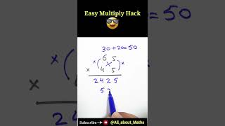 Cool Multiplication hack that will blow your mind! #mathstricks #maths