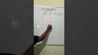 EXPONENTIAL EQUATION #mathiseasy #mathematics #mathstricks