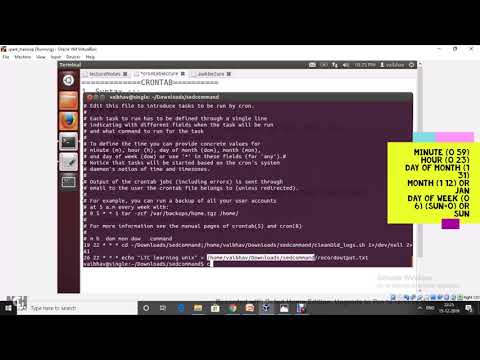 Crontab in Unix / Linux