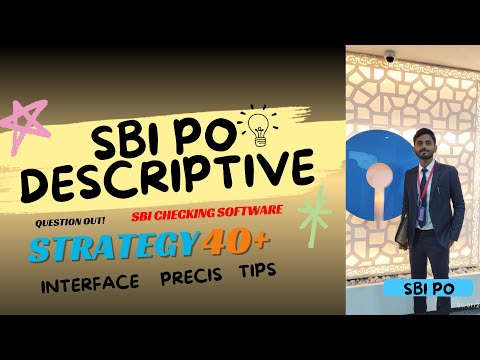 SBI PO DESCRIPTIVE STRATEGY❌️ SIDHA SELECTION VALI VIDEO✅️| अभी देख लो🔥 वरना देर हो जाएगी
