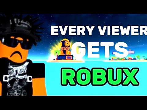 DONATING 10+ ROBUX TO EVERY VIEWER (REAL) 🤑