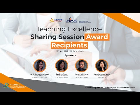 Teaching ExcellenceSharing Session AwardRecipients