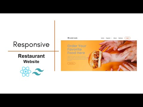 Restaurant Design Tutorial with React js and Tailwind CSS #webdesign #webdevelopment