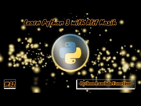 32 Python Lambda Function using jupyter notebook by Atif Masih
