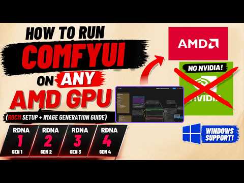 How to Run ComfyUI on ANY AMD GPU ROCm Setup + Image Generation Guide