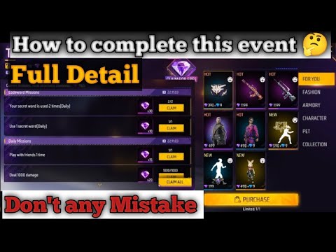 How to complete this event 🤔 | how to get pink diamond full detail - Garena free fire #freefire