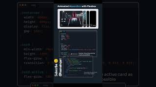 Animated Accordion Component Using #html5 #css3 #javascript  #shortsvideo #shorts