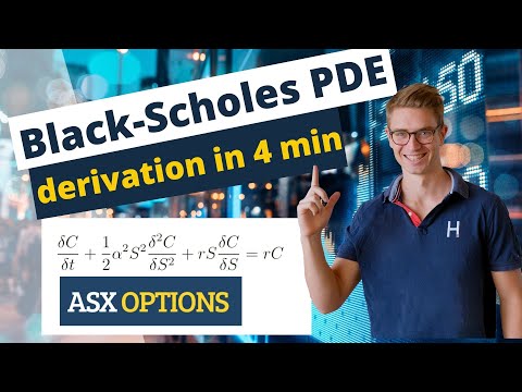 Black-Scholes PDE Derivation in 4 minutes
