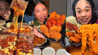 TIKTOK Mukbang Compilation | Pizza Hut, Wingstop, Chipotle, In-N-Out, Taco Bell & More!