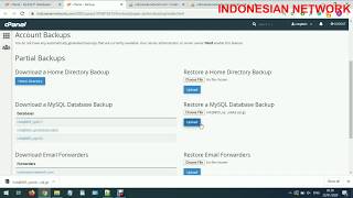 TUTORIAL CARA BACKUP DAN RESTORE DATABASE DI CPANEL SECARA CEPAT